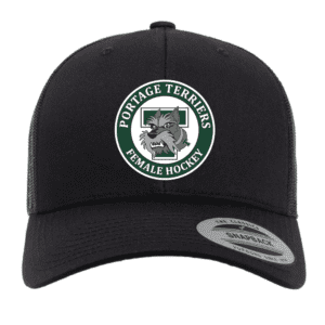 6606 Yupoong Adult Retro Trucker Cap - Black